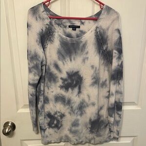 American Eagle Women's Tie-Dye Long Sleeve Lightweight Sweater-L